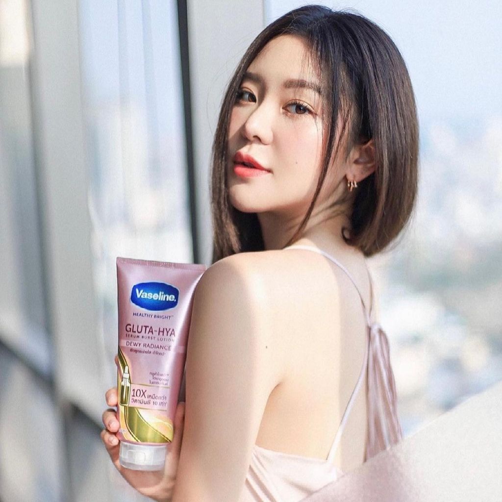 SALE Sữa dưỡng thể làm sáng da vaseline 10x ban ngày + ban đêm màu hồng - vàng 300ml Thái Lan