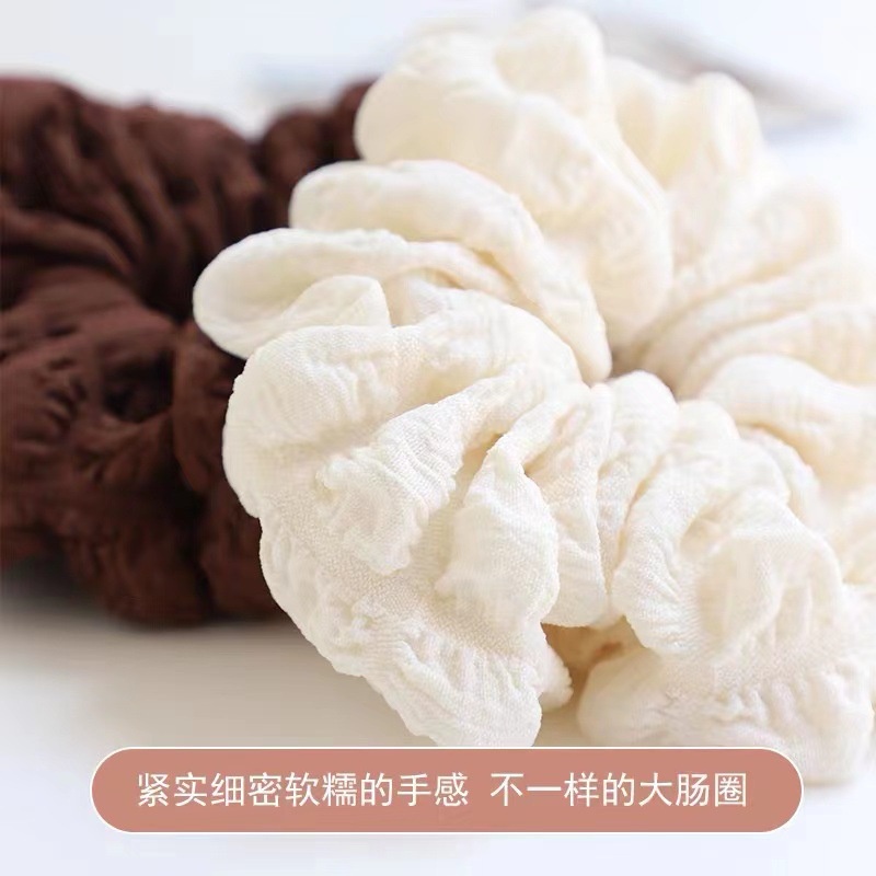 Dây Cột Tóc Co Giãn Cao Màu Trắng Đen Đơn Giản Cho Nữ