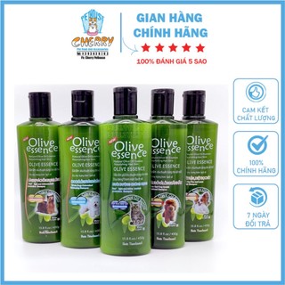 Sữa tắm cho chó mèo olive essence 450ml dầu tắm thú cưng từ thiên nhiên