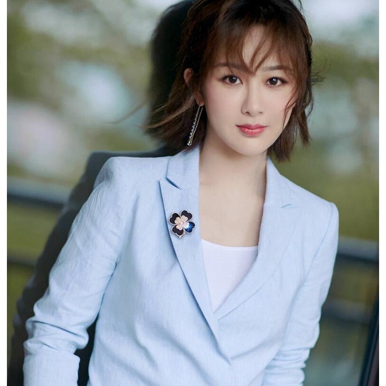 Trâm Cài Áo Hình Hoa Nhỏ Giọt Màu Đen Chống Chói Thời Trang Cho Nữ