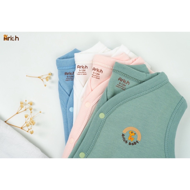 Áo ghi lê Arich vải sợi tre cao cấp siêu mềm ấm cho bé