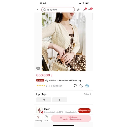 VÁY LEP THANH LÝ SIZE M