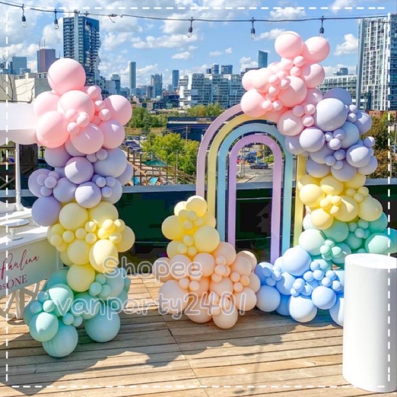 Bóng pastel macaron  trang trí sinh nhật, sự kiện, party, khai trương, cưới hỏi, đầy tháng, thôi nôi