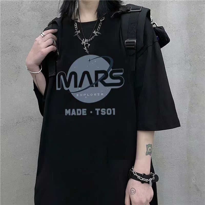 NRVP Áo Thun Unisex Mùa Hè Dáng Suông Tay Cộc Phong Cách Hàn Quốc Cho Nam Nữ
