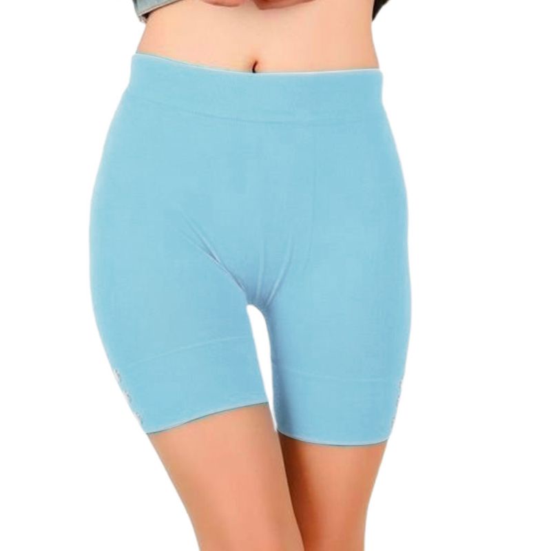 Xiangbao Quần Thể Thao Ôm Dáng Không Đường May Màu Trơn Cài Nút Có Size Lớn Cho Nữ