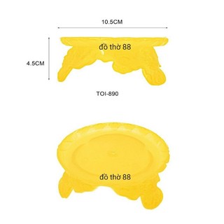 Đế 3 chân size nhỏ hàng nhựa ngang 10,5cm cao 4,5cm