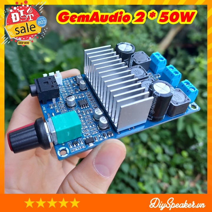 Mạch GEMAUDIO khuếch đại âm thanh 2.0 TPA3116 100W * 2 và 50W*2  từ DiySpeaker