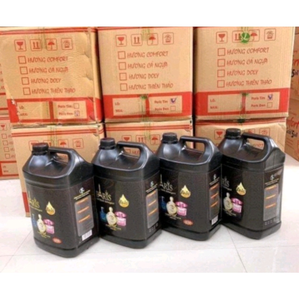 Nước Giặt Xả Paris Hương Nước Hoa 5 Lít - Không Hóa Chất - An Toàn Làn Da Tay