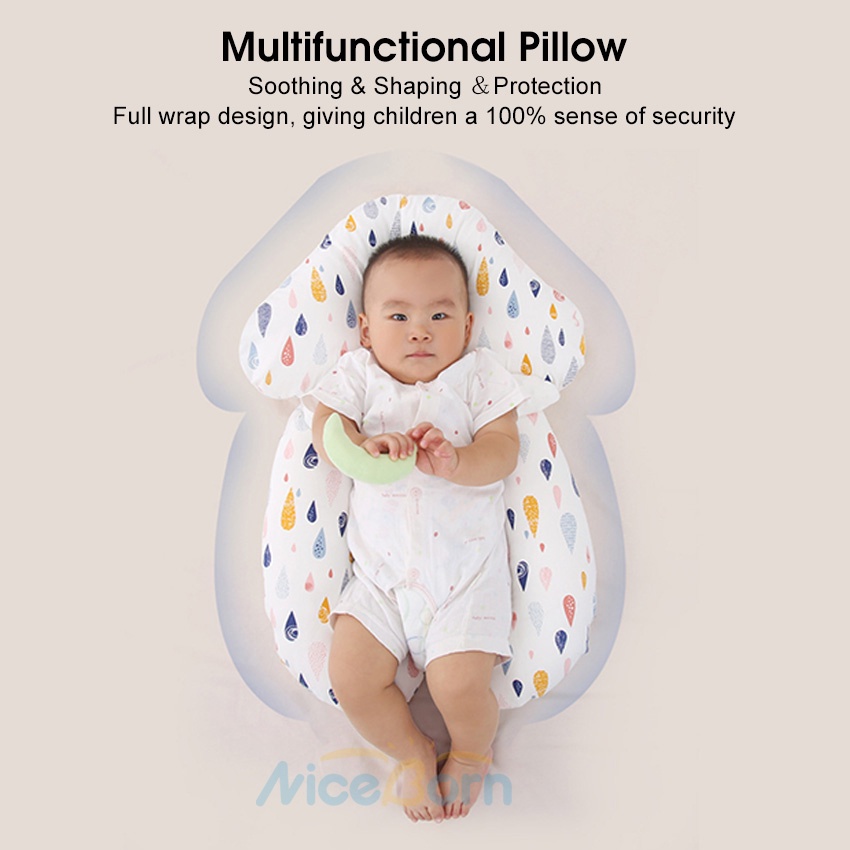 Gối Ngủ Cố Định Đầu Và Cổ Chống Bức Xạ Cho Bé Sơ Sinh 0-2 Tuổi