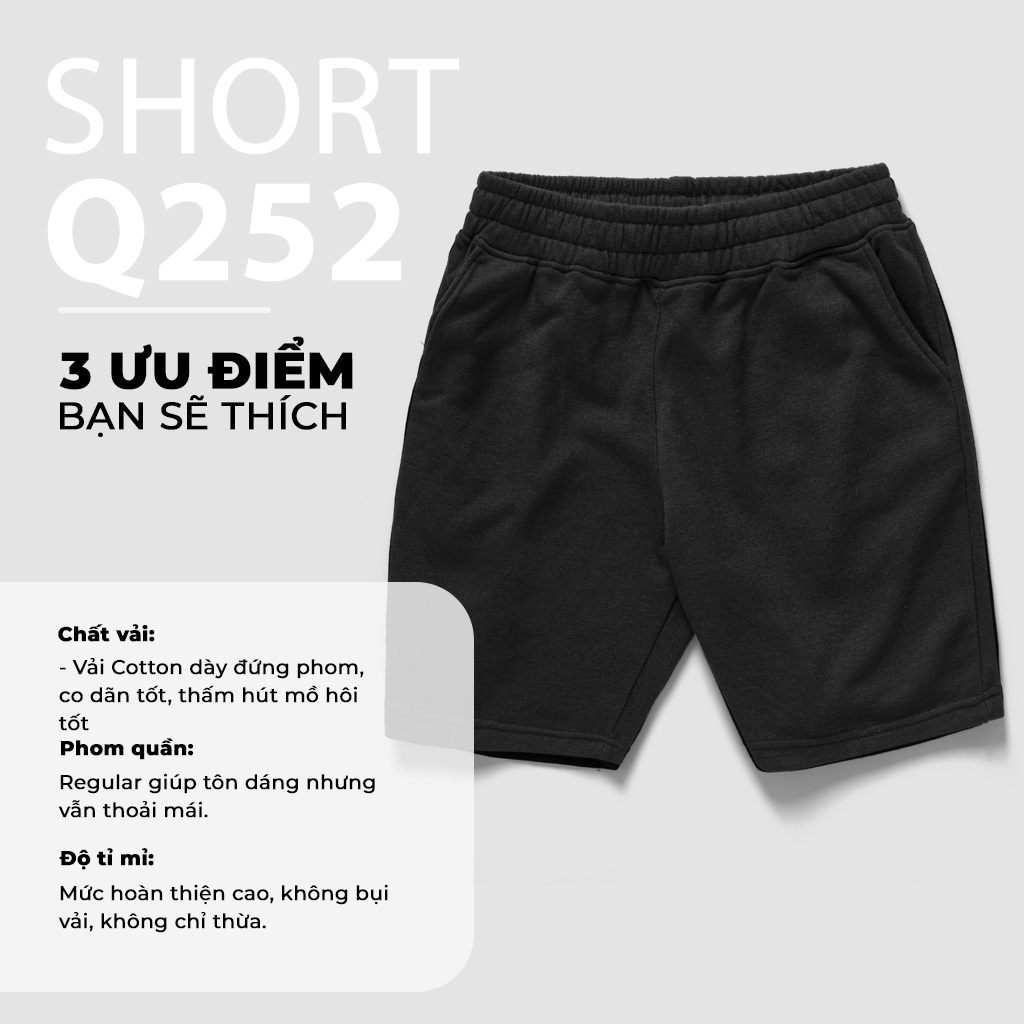 Quần Đùi Short Thể Thao Nam Chất Cotton Rẻ Đẹp từ 45-86kg Q252