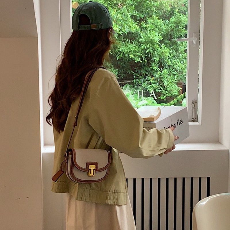 Túi Đeo Vai Phong Cách retro niche Màu Sắc Thời Trang Cho Nữ