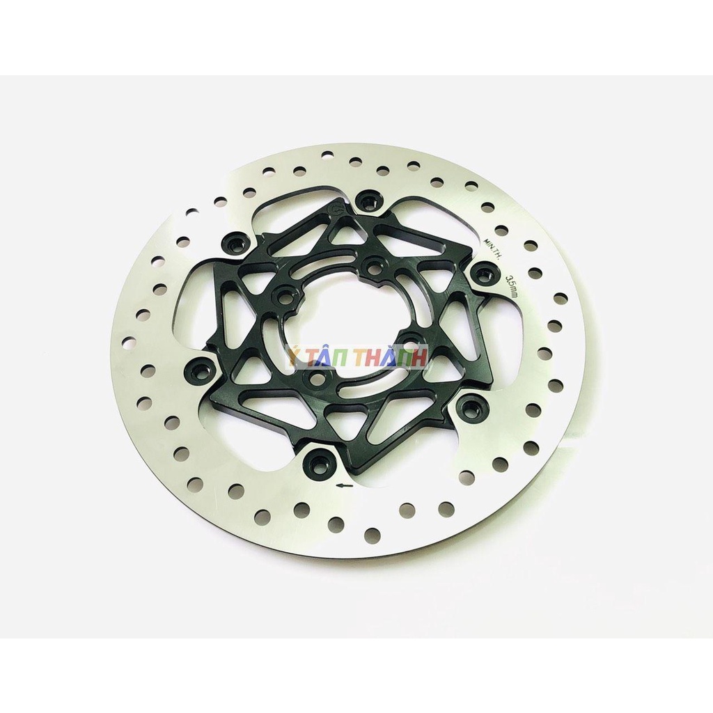 Đĩa Thắng 260Mm Lòng Nhôm Xoáy Đen  MS2684