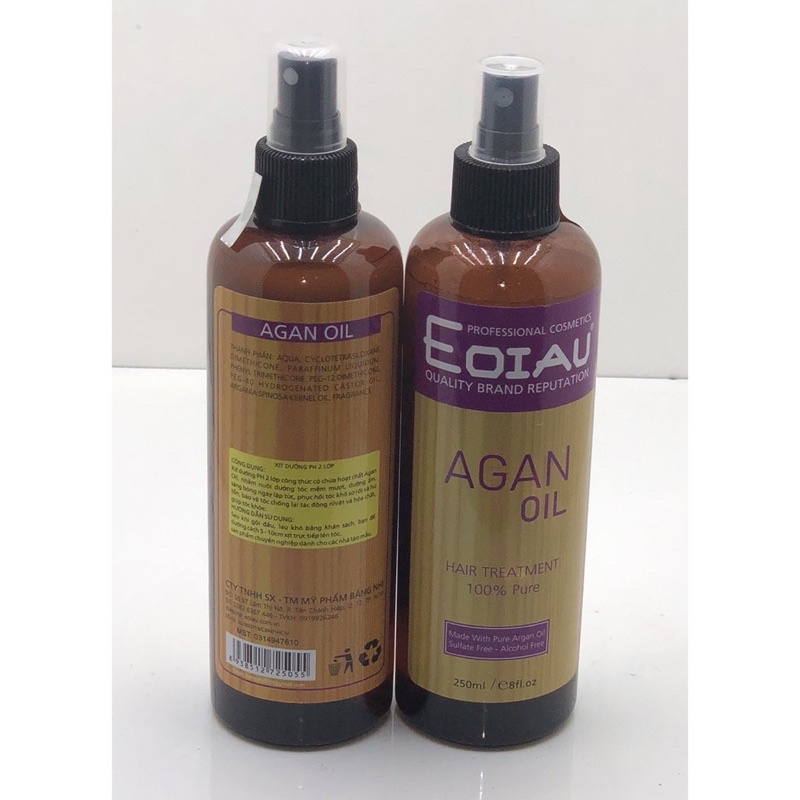 Xịt dưỡng tóc phục  hồi tóc óng mượt hương nước hoa EOIAU 250ml