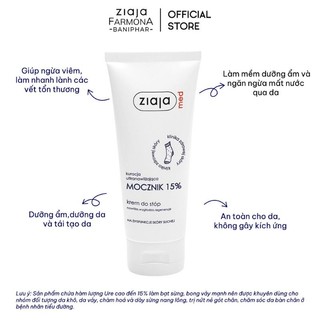 (NỘI ĐỊA Balan) Kem dưỡng da Chân Ziaja med (Ziaja Med  Mocznik 15% Urea Cream)
