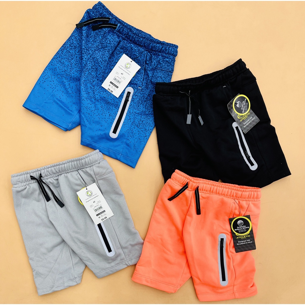 Quần Short Thun Bé Trai Xuất Dư DriWorks Athletic Sz 12m-5t Bibo Store/ Quần đùi bé trai chất liệu thun thoáng mát