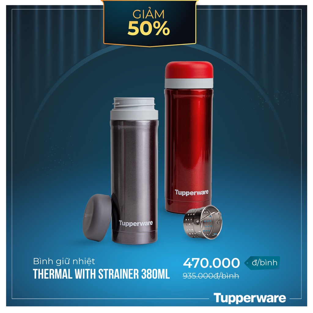 Bình giữ nhiệt Tupperware Có Ngăn Lọc Thermal 380ml