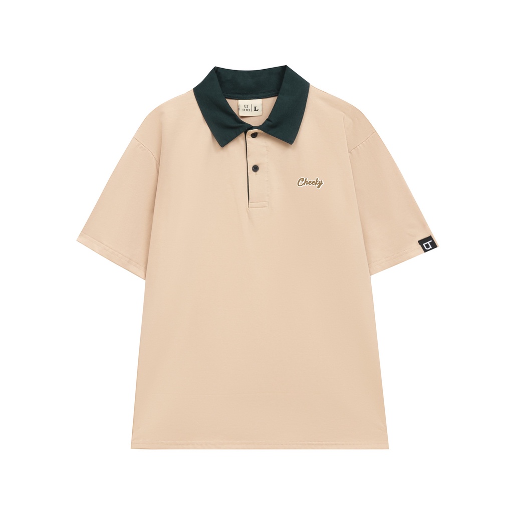 Áo Polo Phối Màu Unisex Cheecky Chất Liệu 100% Thun Cotton Lạnh Cute Trẻ Trung