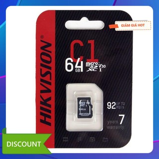 Thẻ nhớ Micro SD HIKVISION HS-TF-C1 32Gb 64GB 128GB Class 10 (Hàng chính Hãng Anh Ngọc Phân phối)
