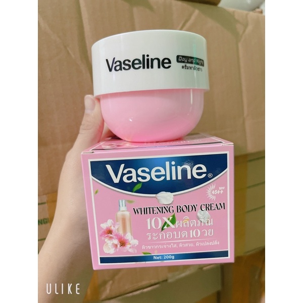 Kem Body Vaseline 10x Hồng 200g