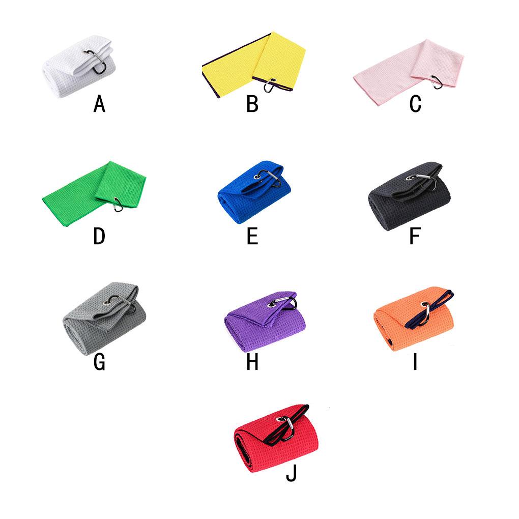 Khăn Lau Gậy Đánh Golf Bằng Sợi Micro Thấm Hút Nước Kèm Kẹp Có Móc Treo Tiện Dụng