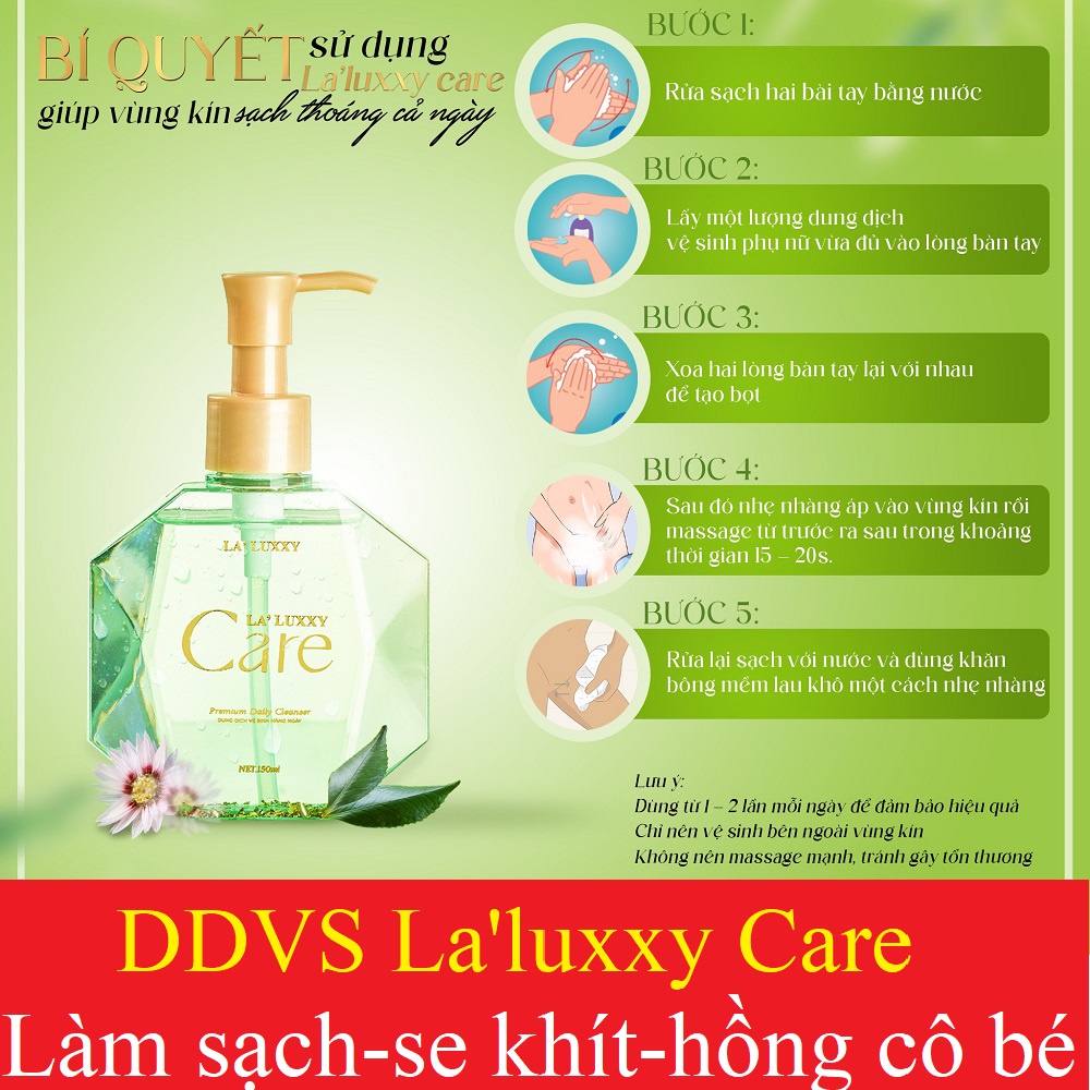 Dung Dịch Vệ Sinh La'Luxxy Care Drlacir dr lacir,Giúp kháng khuẩn,ngừa nấm ngứa,duy trì độ ẩm,cân bằng độ PH tự n hiên