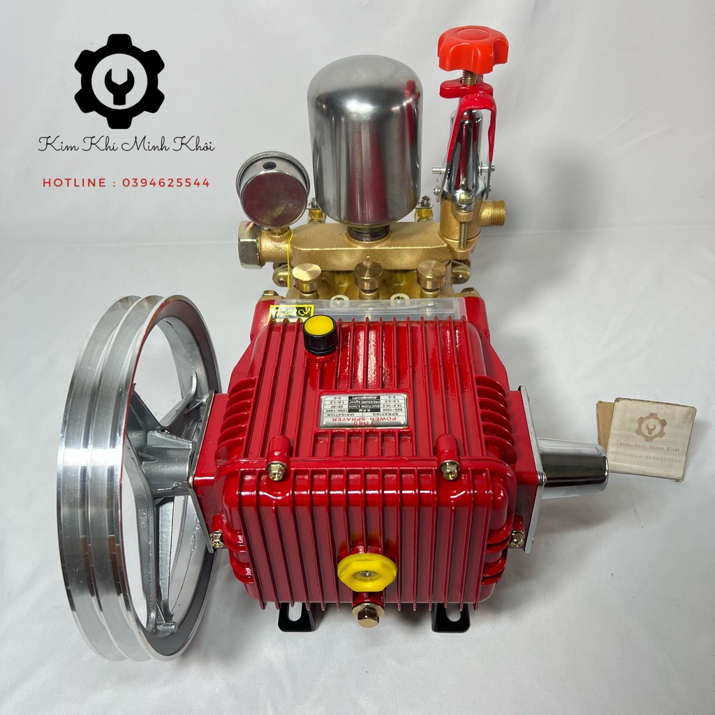Đầu máy rửa xe áp lực cao 2HP Shiruku| Đầu máy cao áp dây đai| Đầu nén, xịt phun thuốc sâu ( kèm phụ kiện theo máy)