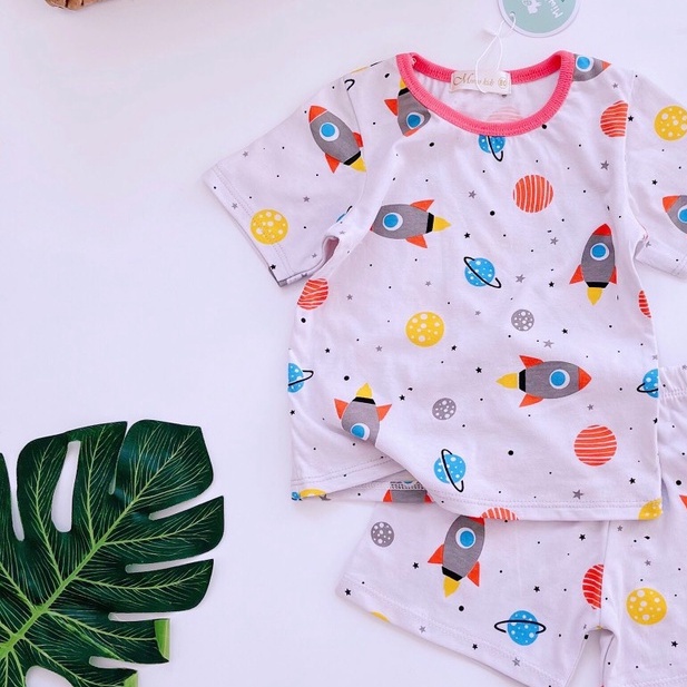 Đồ Bộ Thông Hơi Mix Cotton Giấy Hàn/ Đồ Bộ Cotton Giấy Hàn Bé Trai / Bé Gái