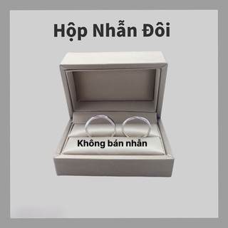 Hộp đựng nhẫn cưới , nhẫn đôi - hộp quà tặng trang sức đựng nhẫn cao cấp 008