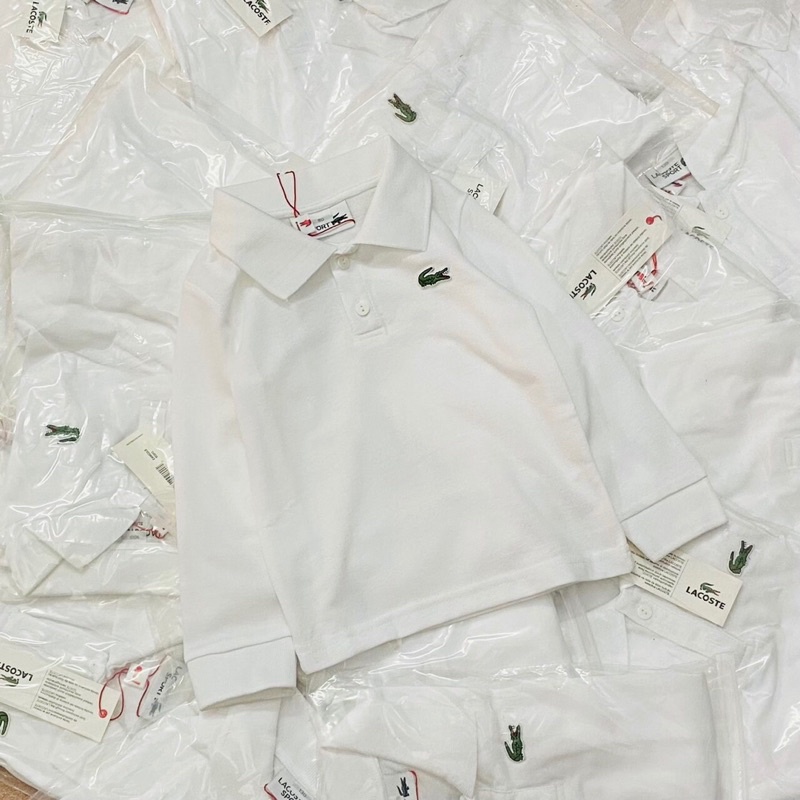 Áo polo dài tay bé trai sz 90-150