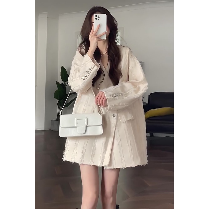 Áo Khoác Suit Dài Tay Thời Trang Xuân Thu 2022 Dành Cho Nữ