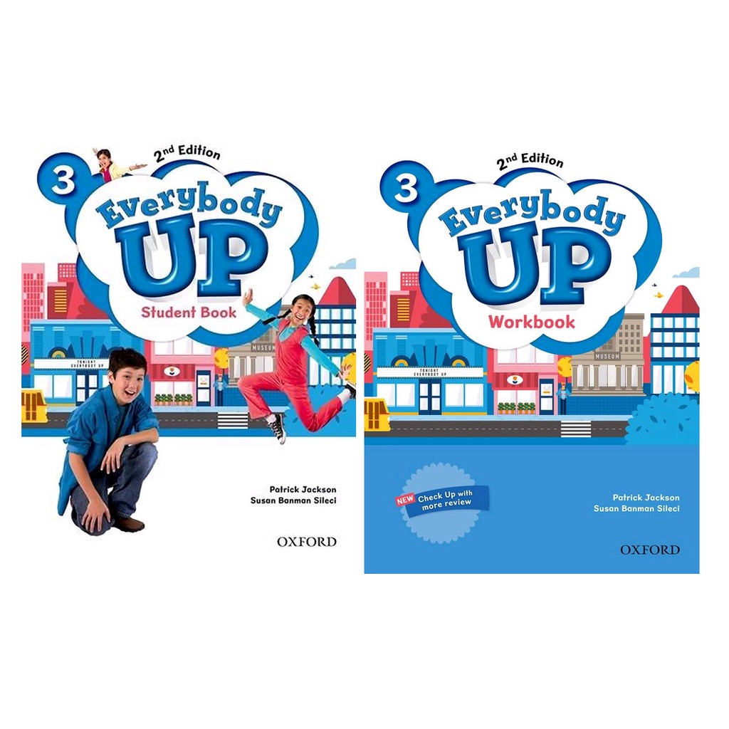 Sách - (Trọn Bộ 2 cuốn) Tiếng Anh- Everybody Up 3- 2nd Edition (WB + SB)