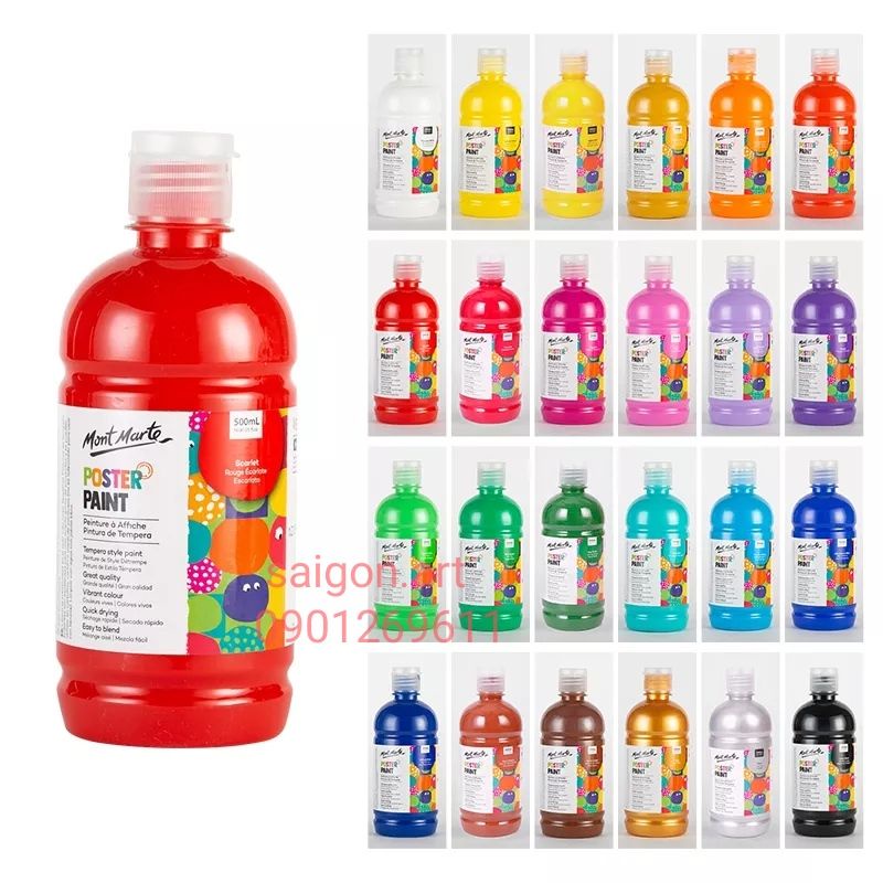 Màu Vẽ Poster Paint Mont Marte 500ml