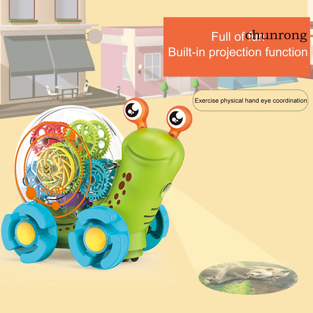 Đồ Chơi Ốc Sên Trong Suốt Có Nhạc Và Đèn Chiếu Sáng Cho Bé