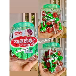 Hộp 30que kẹo mút dưa hấu
