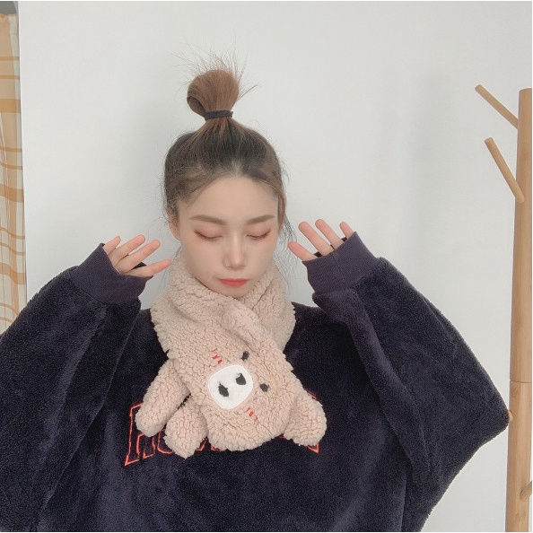 Khăn quàng cổ êm nhẹ bằng lông giữ ấp thời trang nữ học sinh cute đi chơi xinh quà tặng dễ thương giá rẻ sỉ lẻ
