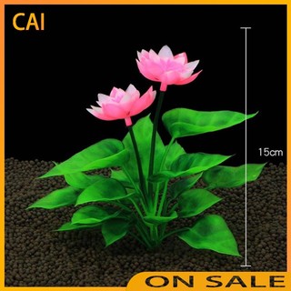Hoa Sen Giả Trang Trí Bể Cá Cảnh Độc Đáo
