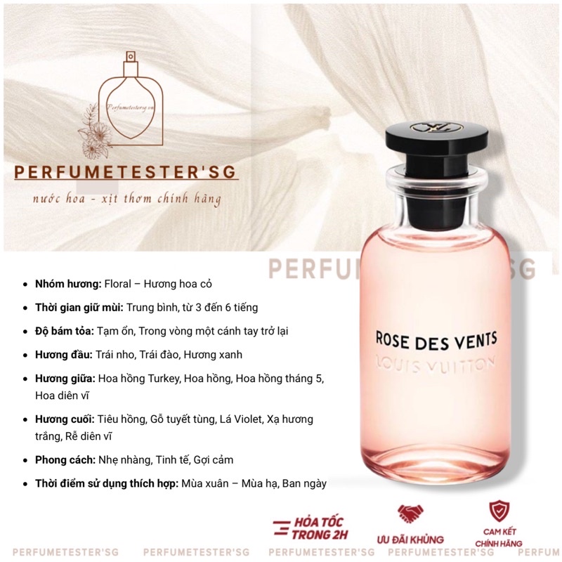 nước hoa Louis Vuitton Rose Des Vents -perfumetester