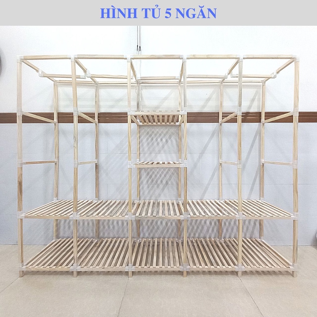 Tủ Gỗ Lắp Ghép Đa Năng - Nhiều Kích Thước