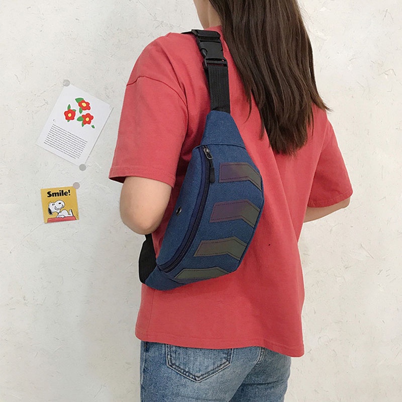 Túi Đeo Chéo Vai Bằng Vải Thời Trang Sành Điệu Bắt Mắt Cho Nữ