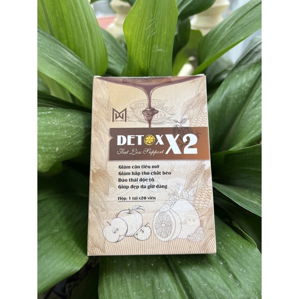 Giảm cân Detox X2 hỗ trợ đào thải mỡ.