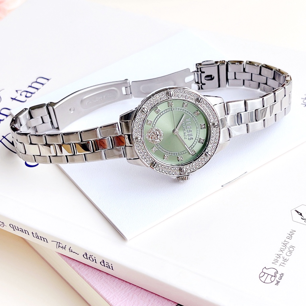 Đồng hồ nữ dây thép Versus By Versace Canton Road Xanh Ngọc
