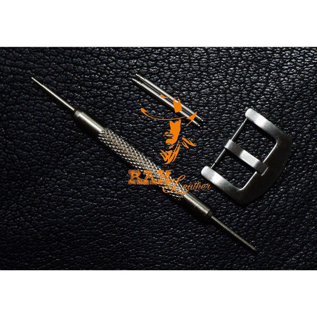 Dây Đồng Hồ Da Bò Thật Bền Đẹp Xanh Rêu - Cho Ae 1200 / 1300/ 1100 / 1000 / Seiko / Orient - RAM