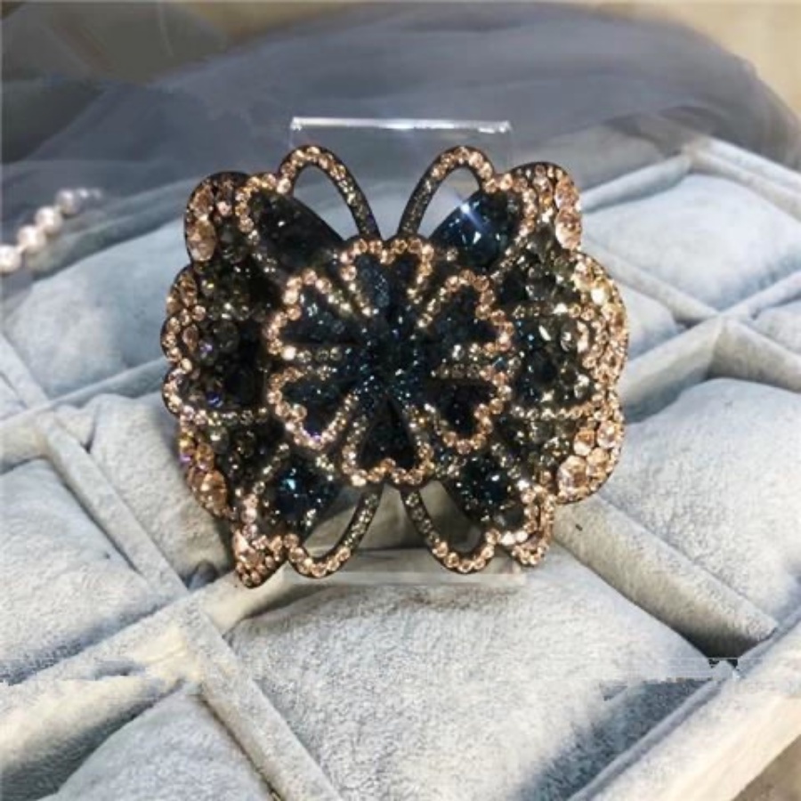 Kẹp Tóc Hình Hoa Đính Đá Phong Cách Retro Thời Trang Cho Nữ