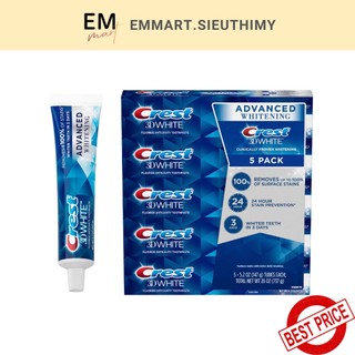 [Mẫu mới] Kem đánh trắng răng Crest 3D White Advanced Whitening 147g
