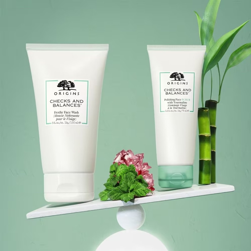 🌿 Origins Checks and Balances Face Scrub 2ml - Mẫu thử kem tẩy tế bào chết sáng da
