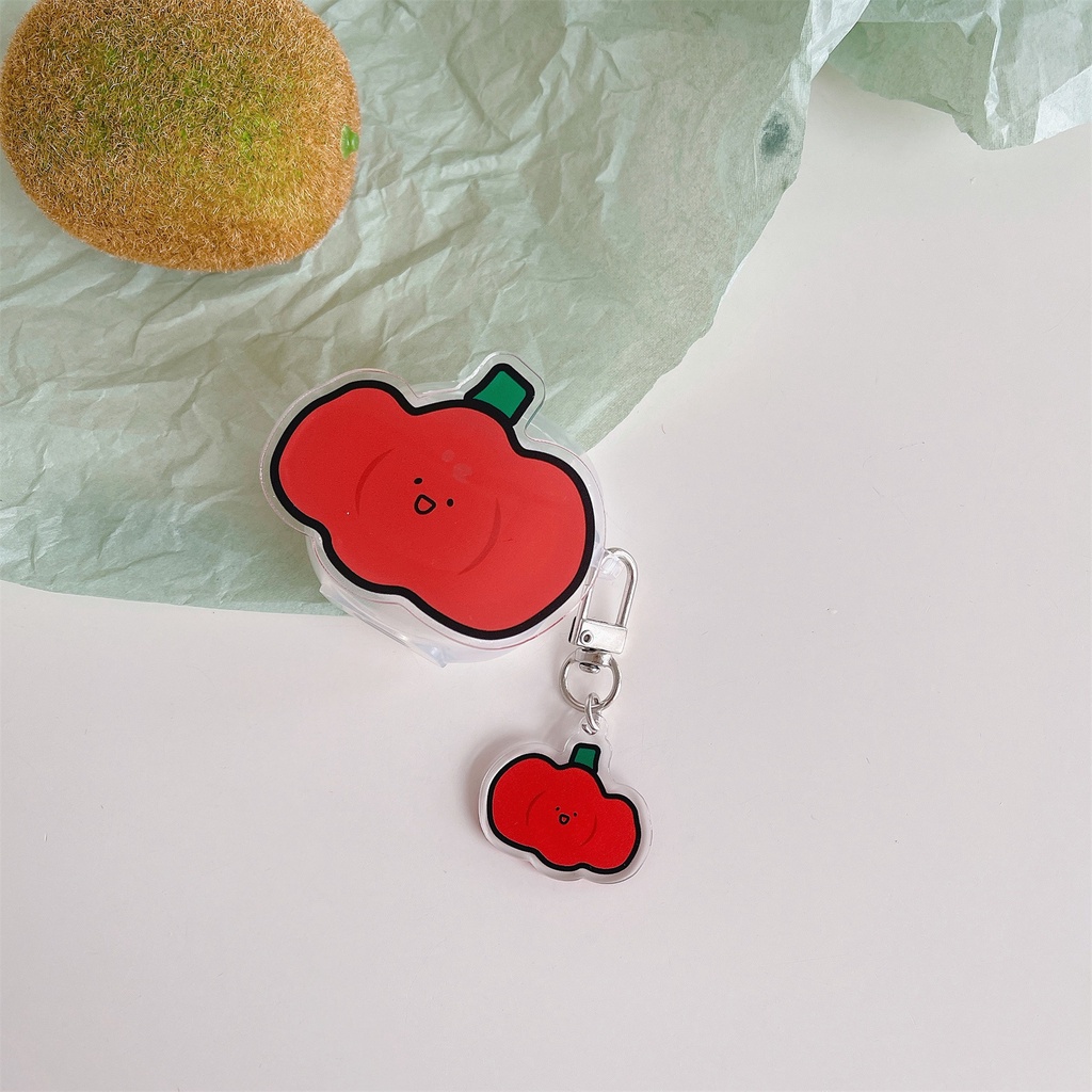 Vỏ Bảo Vệ Hộp Sạc Tai Nghe Lenovo LP40 HT38 / PRO6 LP40 PRO / LP40 S LP5 TWS Bằng TPU Trong Suốt Họa Tiết Trái Cây Dễ Thương