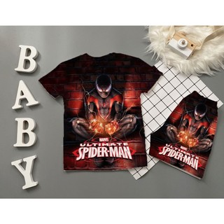 Bộ hình nhện spider man bé trai chất thun lạnh thái 10-60kg, đồ bộ bé trai thun lạnh SUSHI KIDS