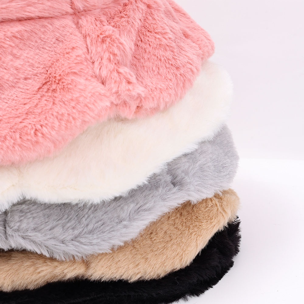 1 Nón Tai Bèo Lông Xù Mềm Mại Ấm Áp Thời Trang Dành Cho Nữ