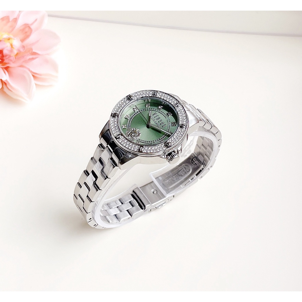 Đồng hồ nữ dây thép Versus By Versace Canton Road Xanh Ngọc