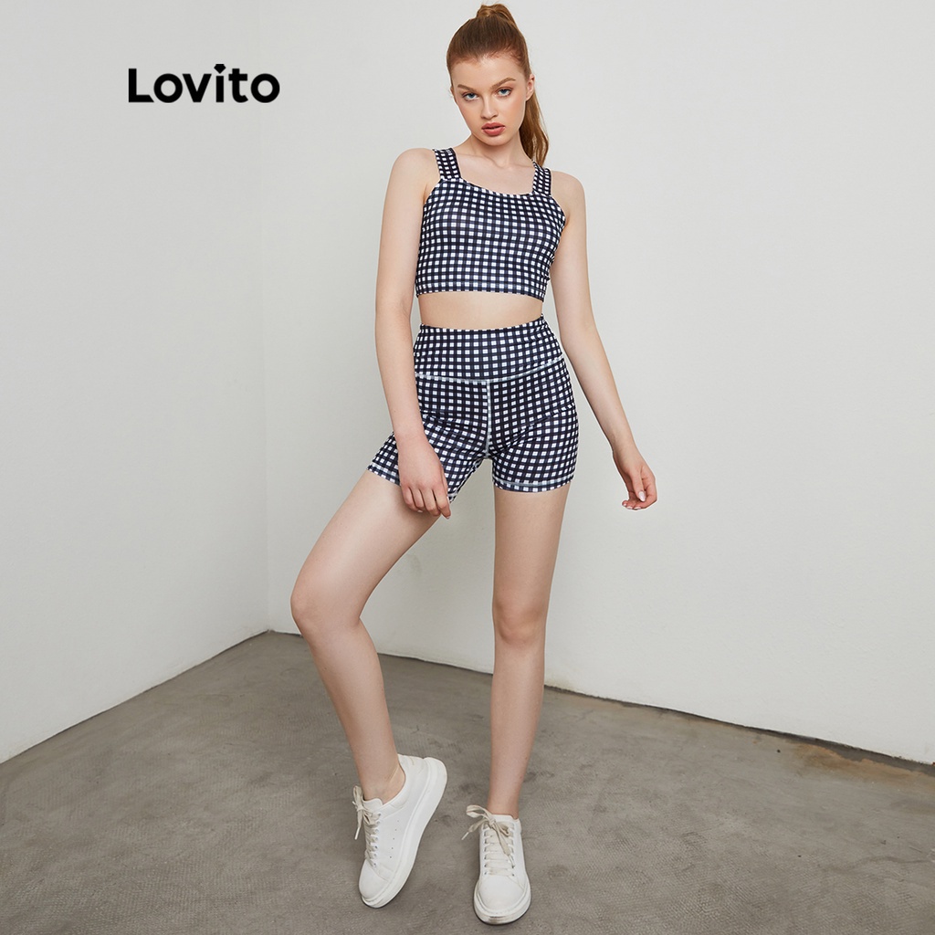 (Hàng có sẵn) Lovito Quần Short Thể Thao Nam L20D426 (Trắng, Đen)